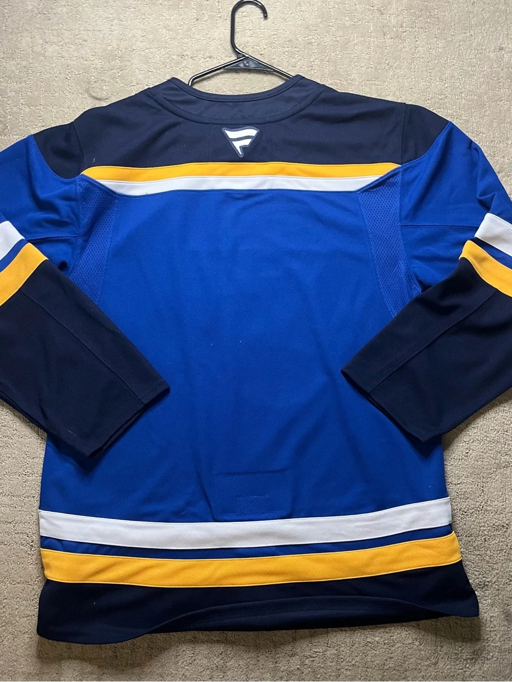 Fanatics Navy Blues NHL Premium Jersey Collar